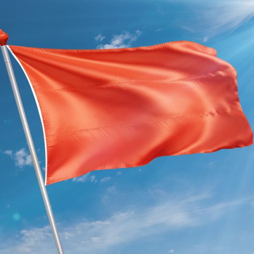 Effen vlag rood