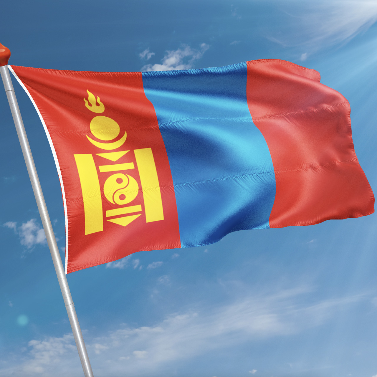 Vlag Mongolië