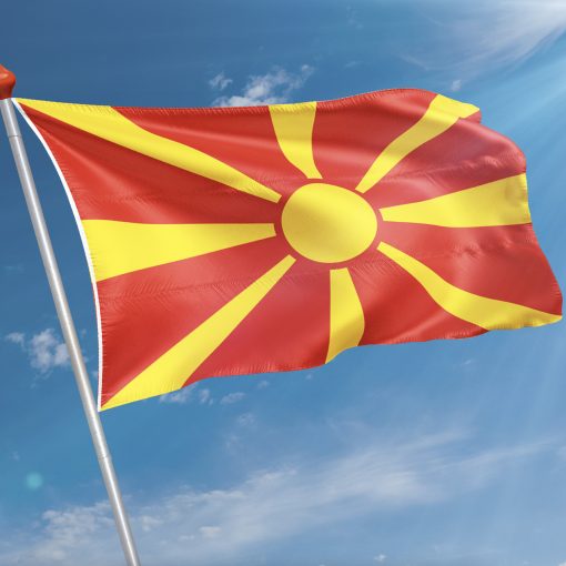 Vlag Noord-Macedonië