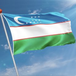 Alternative view of Vlag Oezbekistan