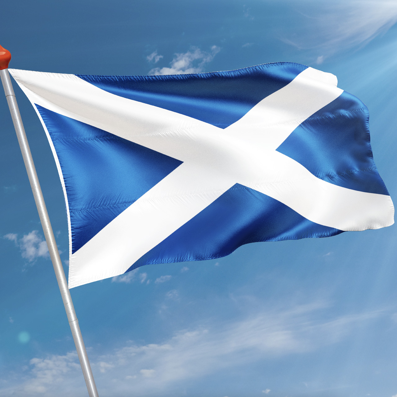 zonne Van God Gooi Vlag Schotland kopen? | Snelle levering & 8.7 klantbeoordeling | Vlaggen.com