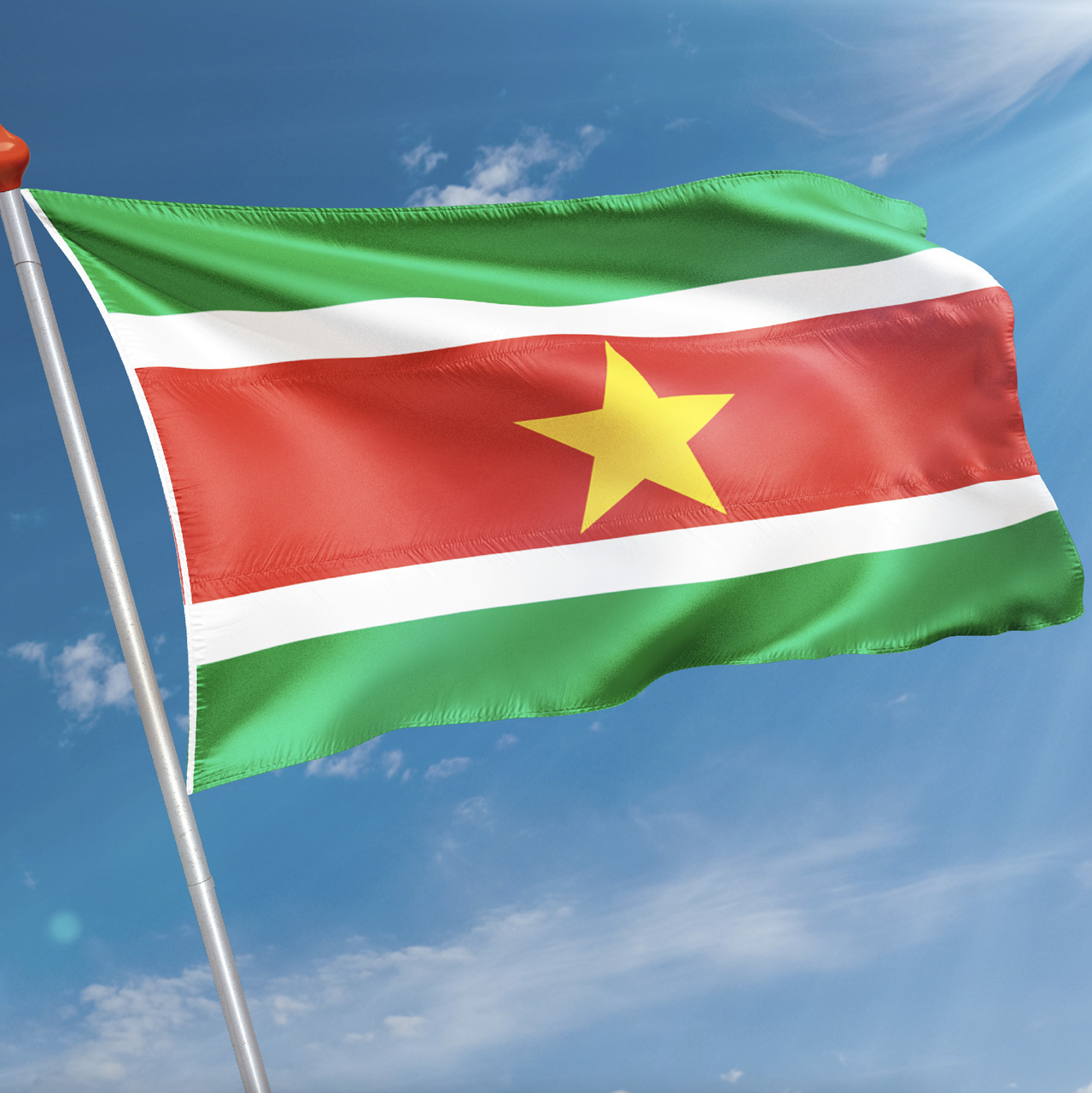 Vlag Suriname kopen? | levering & 8.7 klantbeoordeling | Vlaggen.com